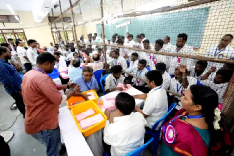 BJP Leads in Bengal, Assam, Puducherry; TVK Ahead in Tamil Nadu, UDF in Kerala