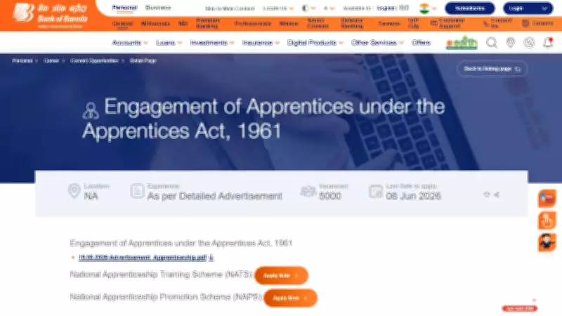 BOB Apprentice Recruitment 2026: Apply for 5,000 Posts from May 19