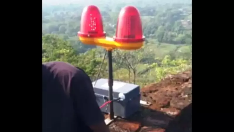 Bokaro Airport Gets Key Safety Upgrade with Obstacle Lights on Satanpur Hill