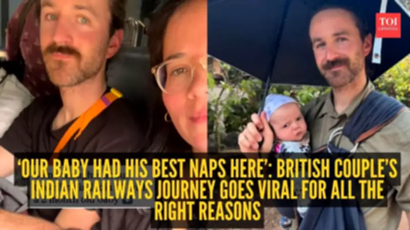 British Couple Praises Indian Railways for Newborn Travel in Viral Video