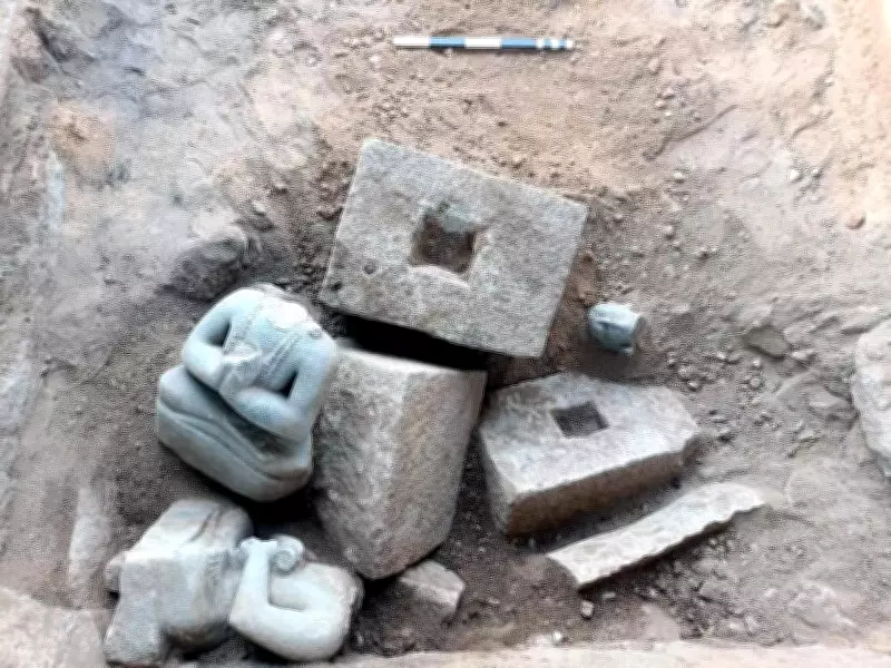 Broken Alvar Idols Unearthed in Hampi Excavation for First Time