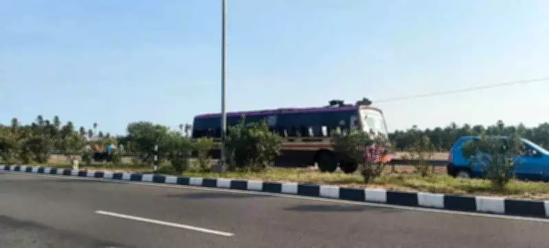Bus Roof Sheet Rips Off in Wind, Injures Biker in Tirupur