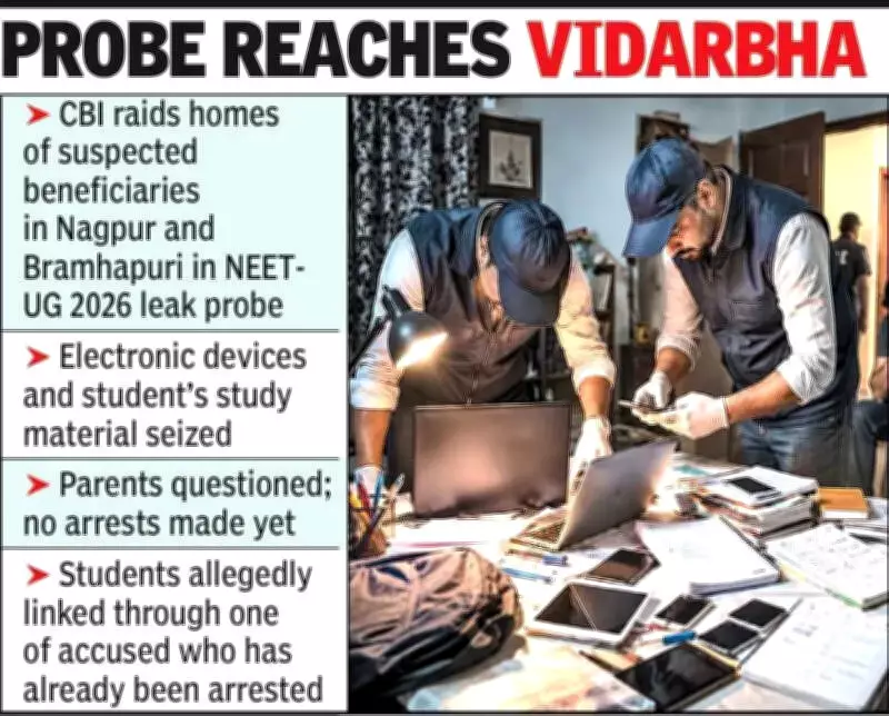 CBI Raids in Nagpur and Bramhapuri in NEET-UG 2026 Paper Leak Probe