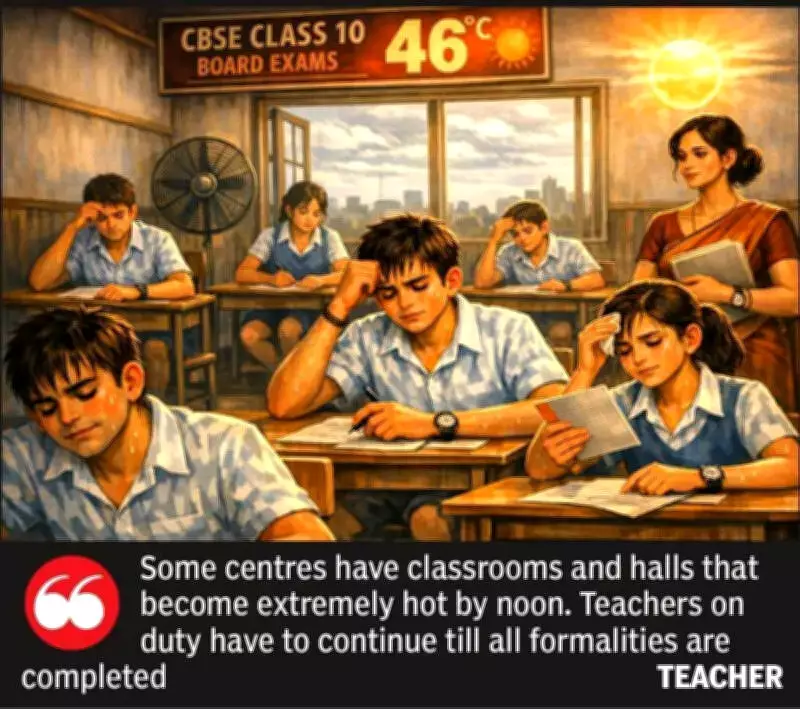 CBSE Class 10 Optional Exam Held Amid Severe Heatwave in Vidarbha