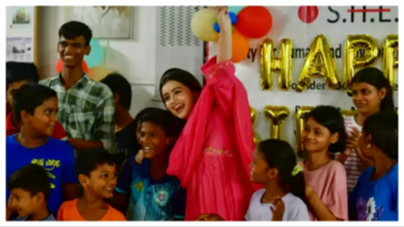 Chahat Pandey Celebrates Birthday with Underprivileged Children at SHED Centre