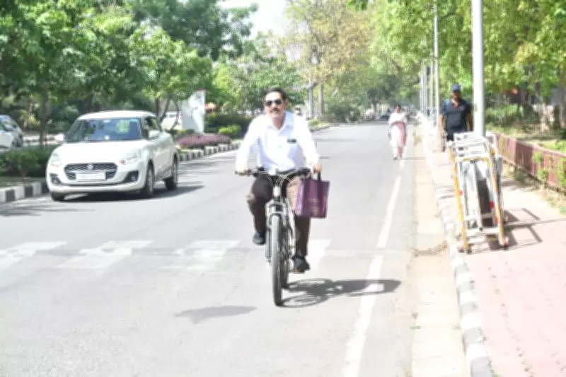 Chandigarh Employees Observe No Vehicle Day Following Governor's Appeal