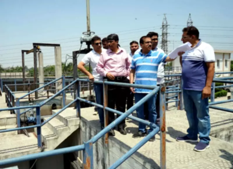 Chandigarh MC Chief Engineer Inspects Maloya STP, Reviews Water Recycling Project