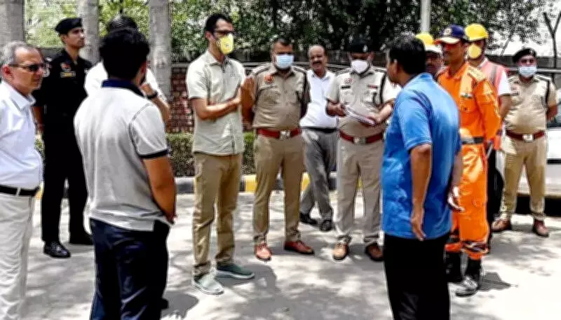 Chemical Ink Factory Fire in Rewari: 6 Injured, 1 Missing, NDRF Search Ongoing