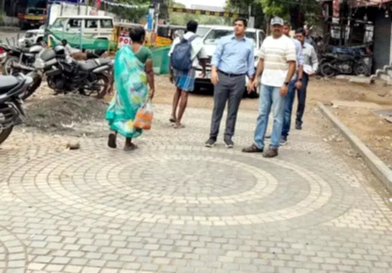 Chennai Commissioner Inspects Pedestrian Plaza, Amma Canteen, Parks