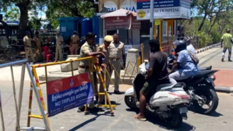 Chennai Police Tighten Marina Beach Security Amid TVK Protest Fears