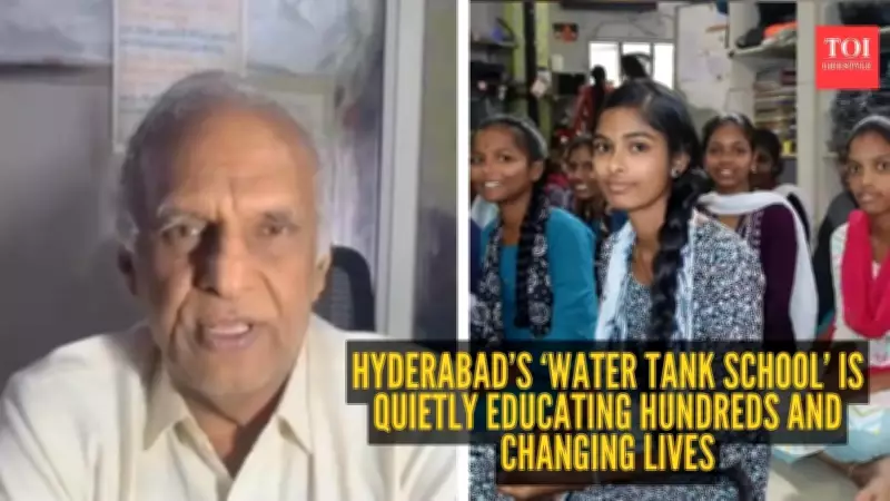 Children Study at Water Tank Learning Space in Hyderabad Initiative