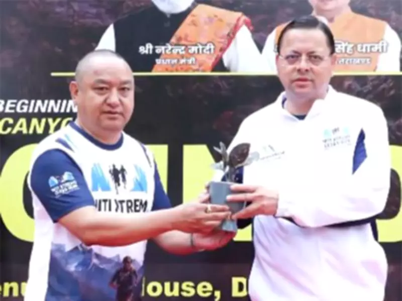 CM Pushkar Dhami Flags Off Niti Xtreme Ultra Countdown Run in Dehradun