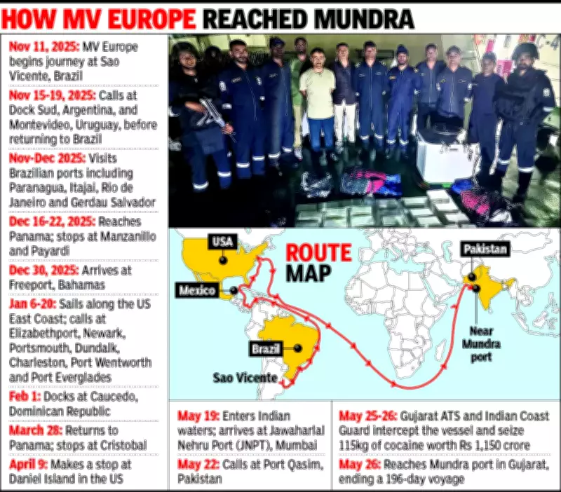 Cocaine Ship MV Europe Made 40 Stops at 23 Ports Over 196 Days Before Seizure