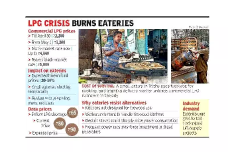 Commercial LPG Price Hike by Rs 993 Forces Eateries to Shut, Raise Food Prices