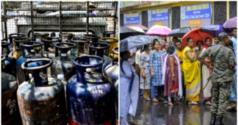 Commercial LPG Price Hiked by Rs 993; Repolling in 15 Bengal Booths on May 2