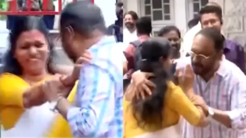 Congress Leader Cherian Philip Grabs Woman MLA's Hand, Attempts Forceful Hug