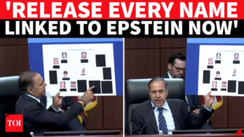 Congressman Demands Release of Epstein Client List in Heated Hearing