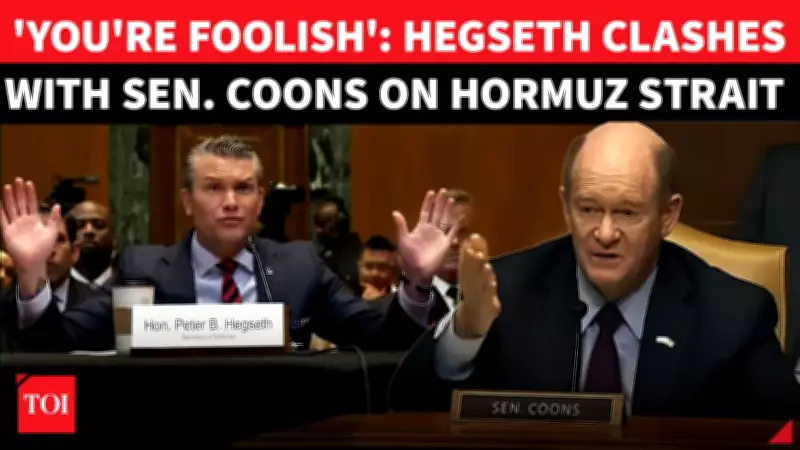 Coons vs Hegseth: Heated Senate Clash Over Iran Strategy and Strait of Hormuz