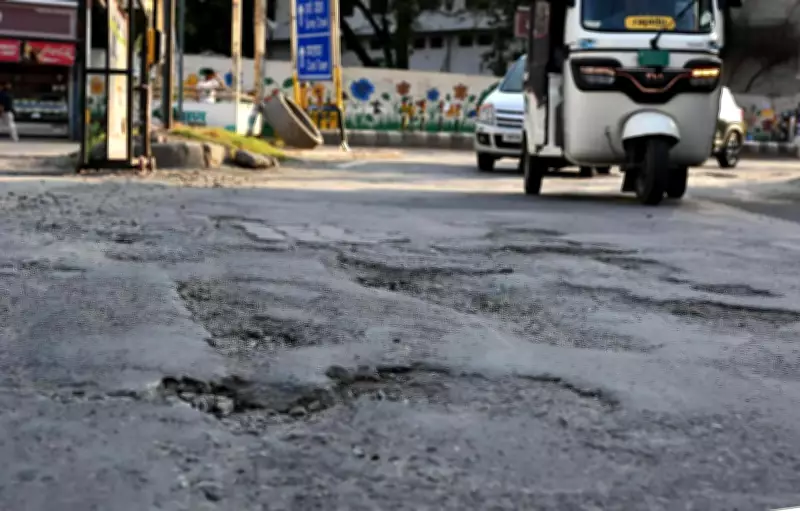 Dehradun's Sahastradhara Road Plagued by Broken Footpaths, Encroachments