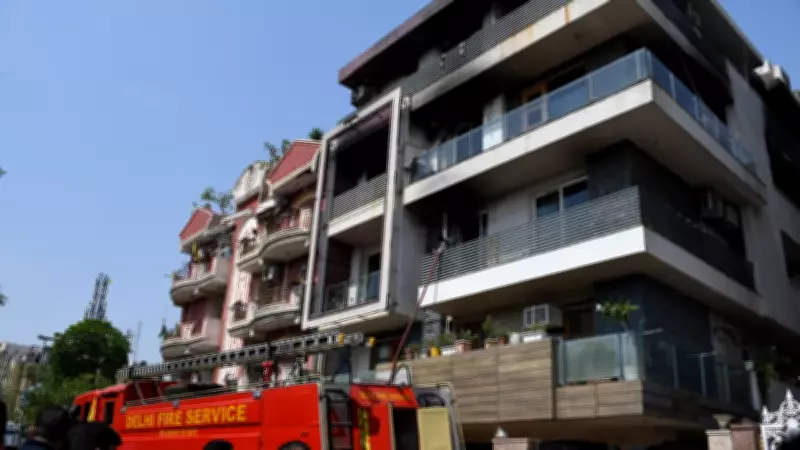 Delhi Building Fire Kills 9, AC Blast Suspected in East Delhi Tragedy