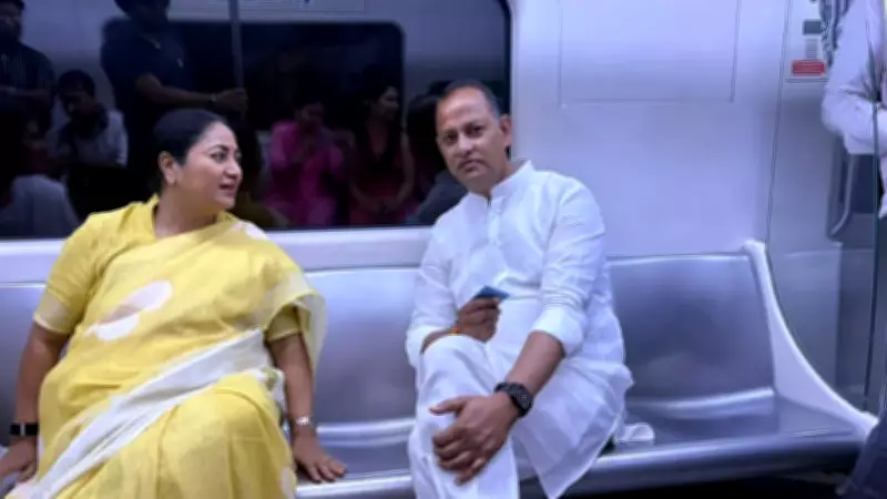 Delhi CM Rekha Gupta Takes Metro Ride, Urges Citizens to Use Public Transport
