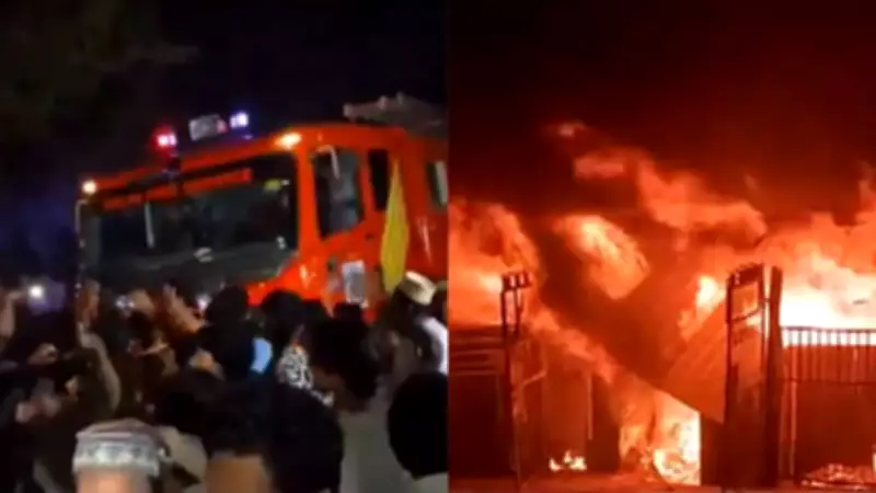 Delhi Furniture Market Fire: Locals Stone Fire Tenders Over Slow Response