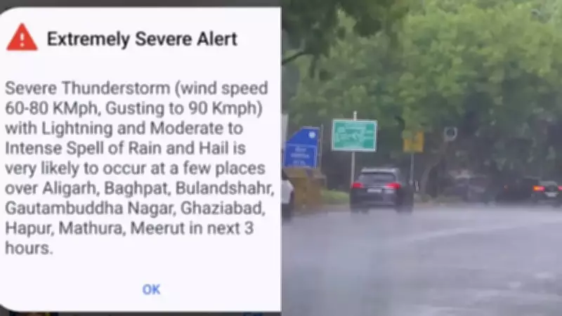 Delhi-NCR Residents Alarmed by 'Extremely Severe Alert' on Mobile Phones