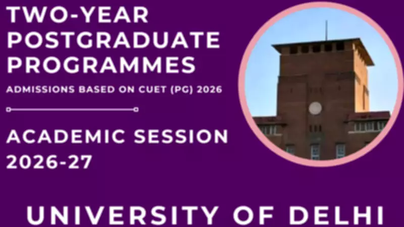 Delhi University PG Admissions 2026: Registration Open Till June 7