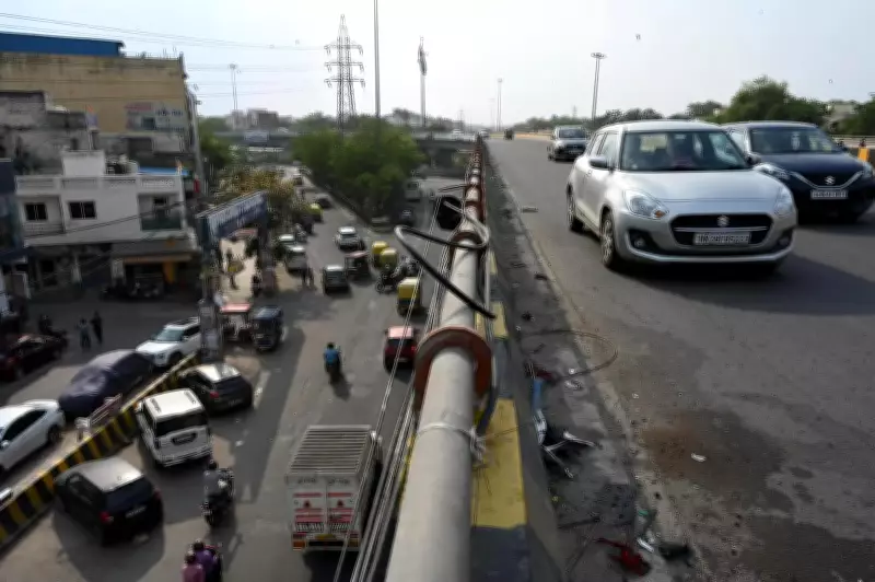 Delivery Executive Dies After Scooter Hit by Car on Delhi Flyover