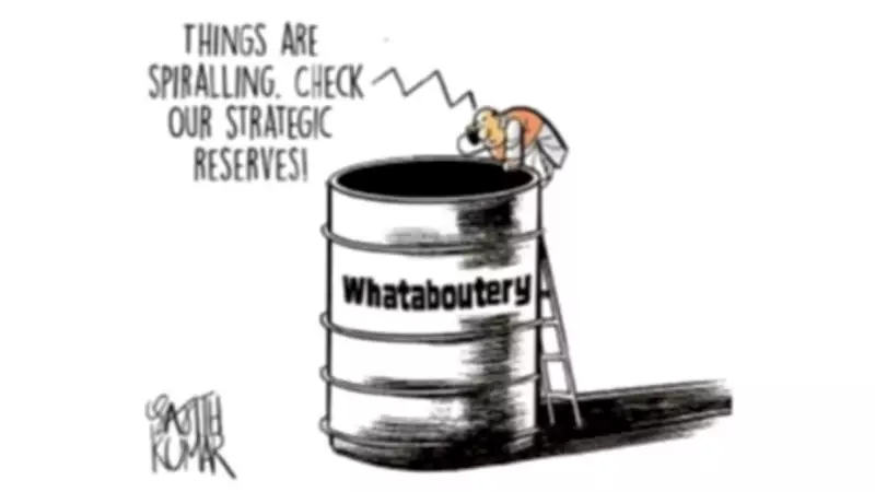 DH Cartoon: Spiralling Situation Captured in Satirical Art