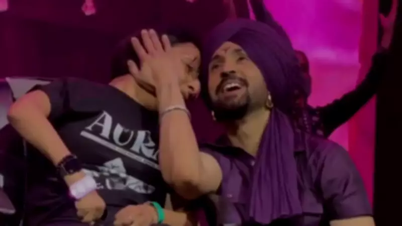 Diljit Dosanjh Kneels to Sing for Specially-Abled Fan at Calgary Concert