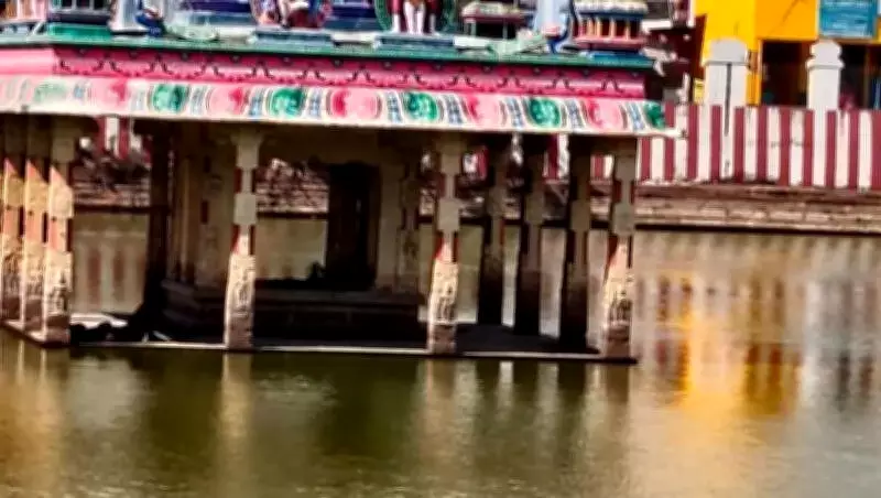 Drunk Man Rescued from Temple Tank Near Chennai After Getting Stranded