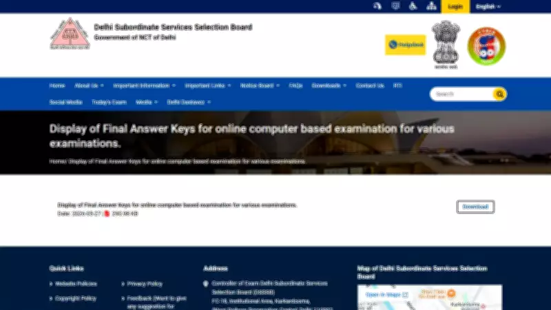 DSSSB Releases Final Answer Key 2026 for Teaching and Non-Teaching Posts