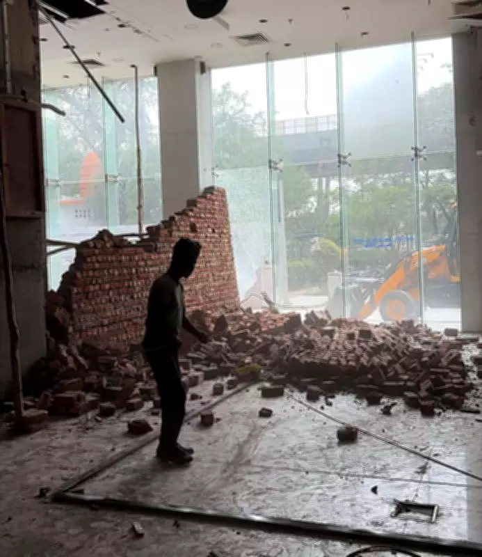 DTCP Demolishes Unauthorised Structures in Gurgaon Drive