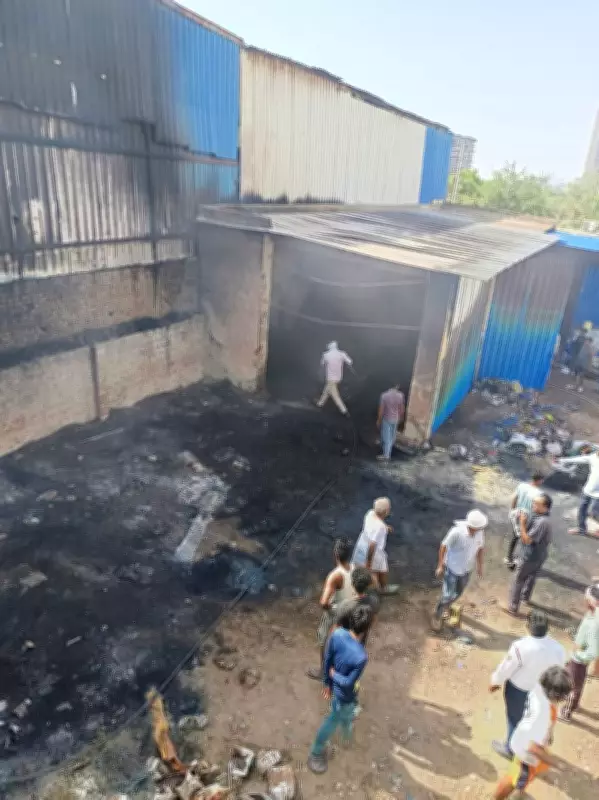 Dwarka Expressway Fire at Unregistered Plastic Unit, Fire Tenders Struggle to Reach