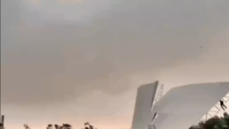 E-Rickshaw Driver Lifted 50ft by Storm Winds Goes Viral