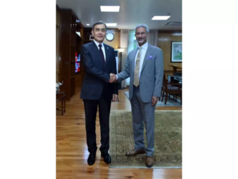 EAM Meets SCO Secretary General Yermekbayev, Discusses Regional Issues