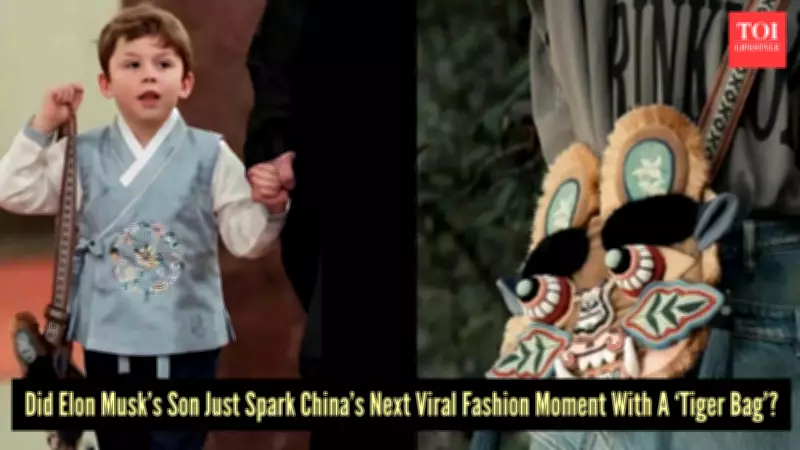 Elon Musk's Son Lil X's Tiger Bag Becomes Viral Sensation in China