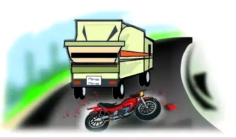 EV Bike Rider Dies After Crashing Into Truck on Rain-Soaked Bengaluru Highway