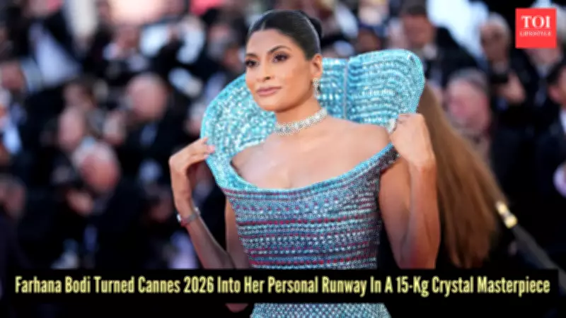Farhana Bodi's Stunning 15-Kg Swarovski Gown Steals Show at Cannes 2026 Opening