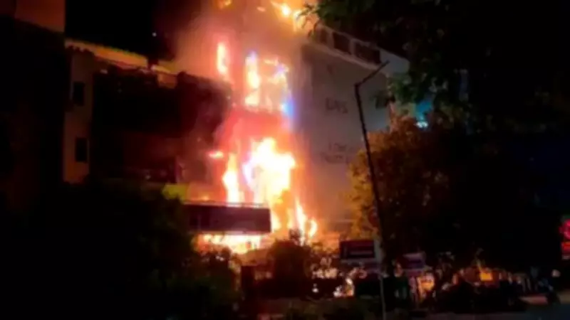 Fire at Gaur Biz Park in Indirapuram, Flat Damaged in Nearby Complex