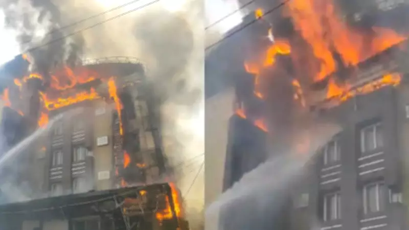 Fire Breaks Out at Hotel in Prayagraj, 12 Rescued, No Casualties