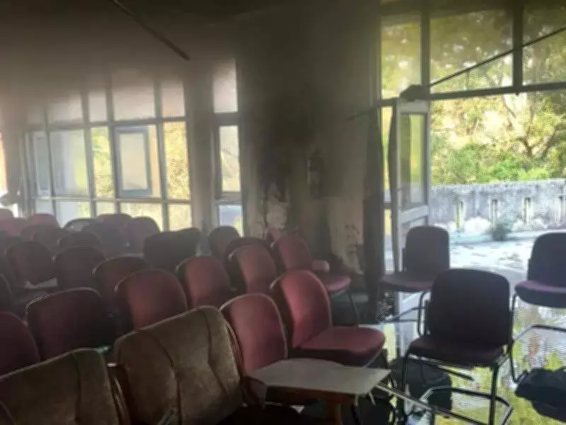 Fire Breaks Out in Government College Derabassi, Gutting Furniture