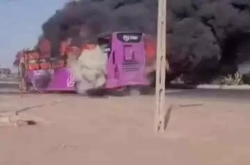 Fire Breaks Out on Moving Bus Near Chotila on Rajkot-Ahmedabad Highway