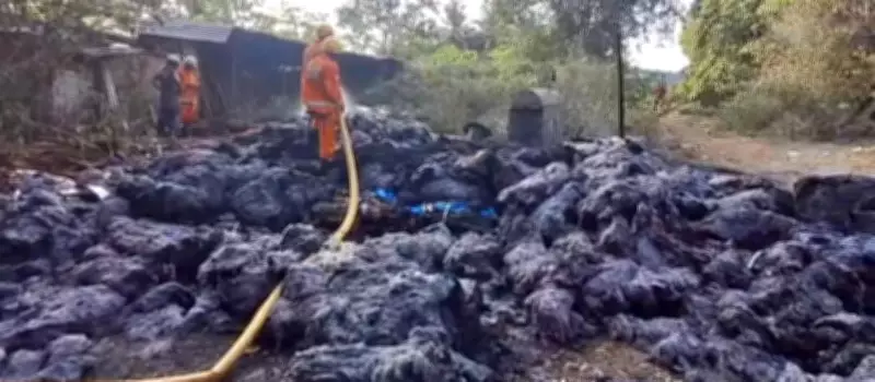 Fire Guts Illegal Scrapyard in Goa's Dhavali Hours After Safety Concerns Raised