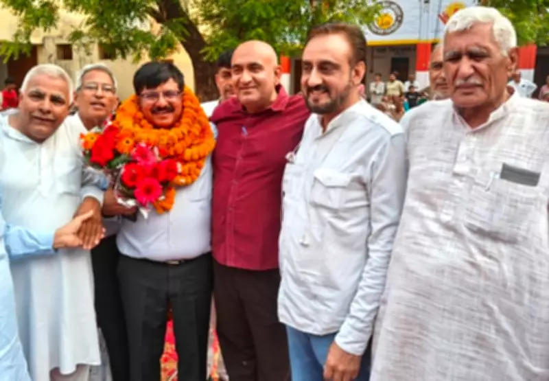 Former Haryana IAS Officer Honored in Village for Public Service