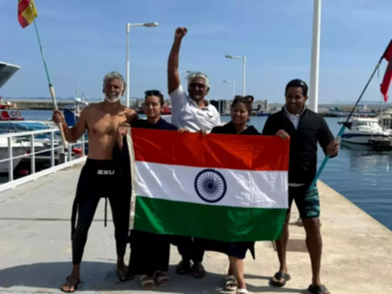 Four Swimmers Conquer Strait of Gibraltar Led by Bengaluru's Srikaanth Viswanathan