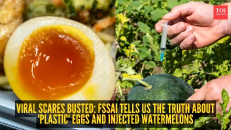 FSSAI Debunks Plastic Eggs and Dyed Watermelon Myths