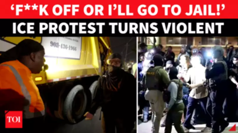 Furious Driver Confronts Anti-ICE Protesters in New Jersey Standoff