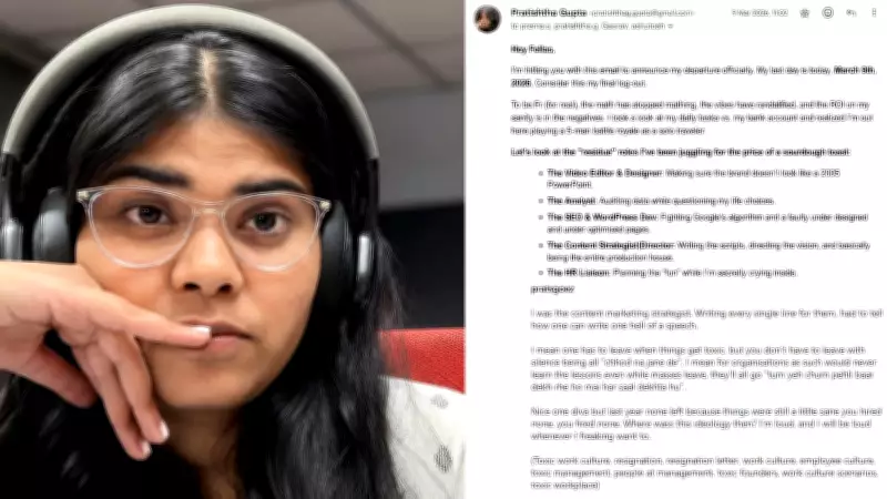 Gen Z Employee's Viral Resignation Letter Slams Toxic Work Culture, Low Salary